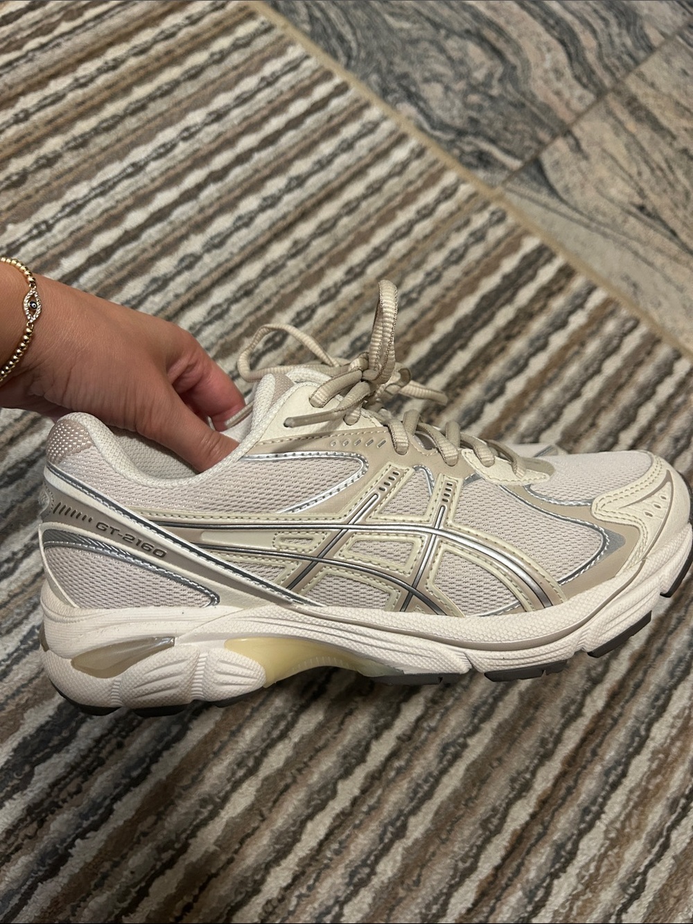 ASICS Gel-2160 Women's Taupe Oatmeal Running Shoes
